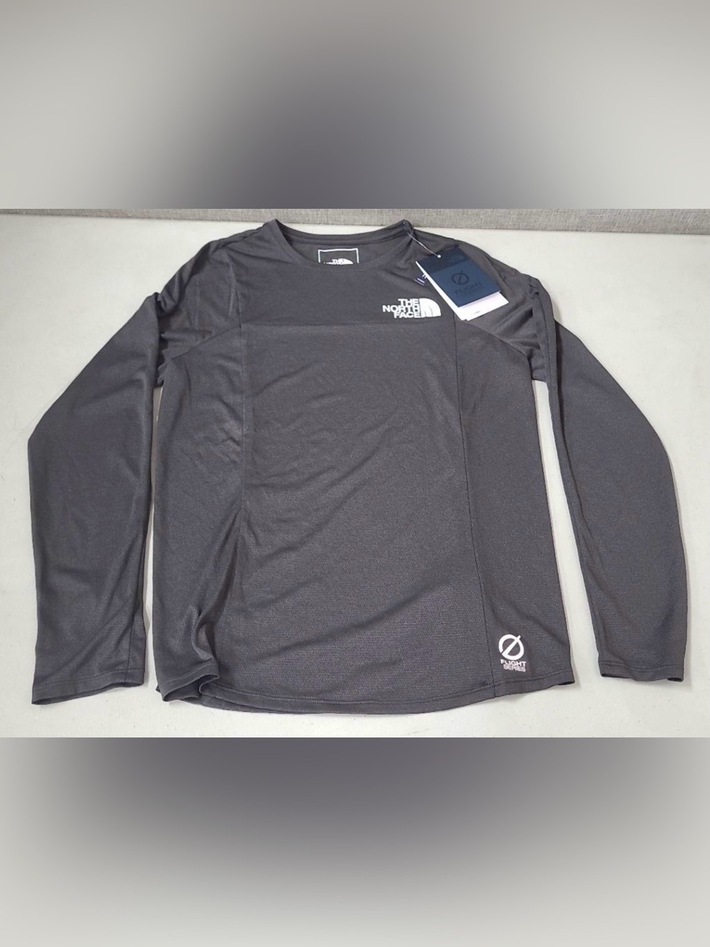 The North Face Women’s Long Sleeve Crew Tee — gray- better than naked long sleev